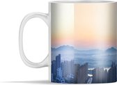 Mok - Panorama met oranje zonsondergang in Fuzhou - 350 ml - Beker
