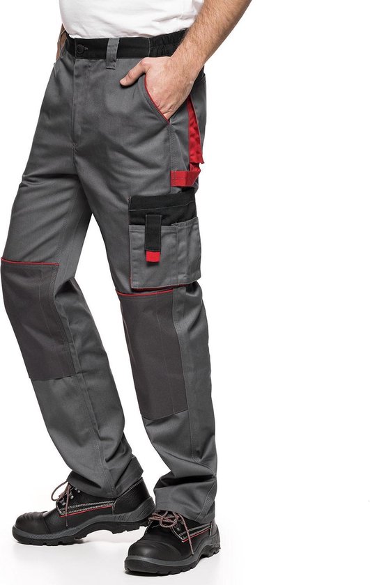 AVACORE - LENNOX Pantalon Homme - Grijs avec Zwart- Taille 52 (94-98)
