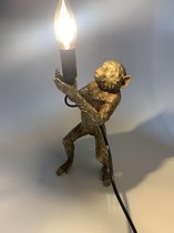 Trendy gouden staande apenlamp