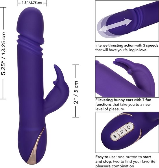 Jack Rabbit Tarzan Vibromasseur Thrusting - Violet