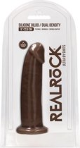 Silicone Dildo Without Balls - Brown - 22,8 cm