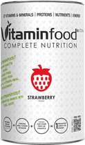 VITAMINFOOD | 1 pot / smaak (AARDBEI)|Complete Voeding | 27 Vitaminen&Mineralen | Suikervrije, Vegan Maaltijdvervangers |100g ErwtenProteïnen|pot =450g