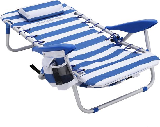 Vind strandstoel met verstelbare rugleuning op - april 2026