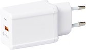 PurePower Snellader USB Stekker 3A/18W Thuislader Oplader Adapter Oplaadstekker Blokje -Geschikt voor Samsung Galaxy M32/A03s/A52s/Z Fold 3G/ Z Flip3/A12/M21/M22/M32/A22/A22/Tab A7/Tab S7 FE/