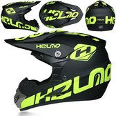 Nixnix - Downhill - Full face - ATB MTB helm - Groen XL - Gratis Bril/ Handschoenen en masker - Cross helm - Mountainbike