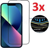 Full Cover 3D Edge Tempered Glass Screen Protector Geschikt Voor Apple iPhone 13 Mini (5.4 Inch) - Screenprotector Ultradun Gehard Glas - Optimale Display Bescherming - Volledige D