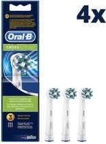 Oral-B Cross Action Opzetborstels - 4 x 3 stuks - Voordeelverpakking