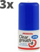 Lactona Clear Breath Mondspray - 3 x 25 ml - Voordeelverpakking
