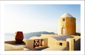 Walljar - Griekenland Architectuur - Muurdecoratie - Poster met lijst