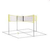 Playerse® Draagbaar Badminton Net - Groot Vierkant Beachvolleybalnet - Vouwbaar Tennis Crossnet - Strand Volleybal Net - Draagbaar Badminton Net - 3x0.5 Meter