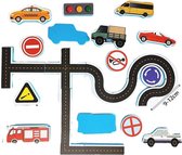 Nixnix - Bad speelgoed - Kinderspeelgoed - Auto's - Verkeer - Educatief speelgoed - Bad figuren