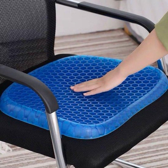 Universeel orthopedisch zitkussen met wasbare hoes - 37 x 30 x 4 cm |  bol.com