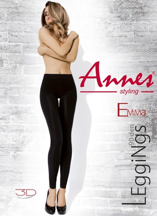 Annes- Emma Leggings - zwart- 90 den L/XL