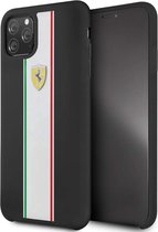 Apple iPhone 11 Pro Max - Ferrari Siliconen Case Zwart