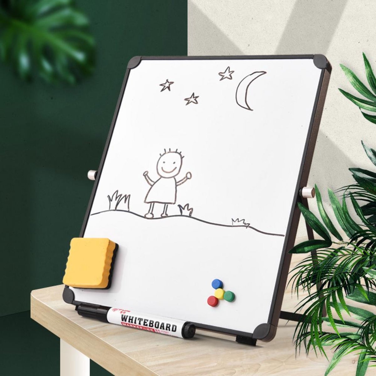 Niktule Magnetic Music Pentagram, Dry Wipe Board with Music Pentagram, Erasable Board, Flexible and Durable Whiteboard, 23 x 24 cm