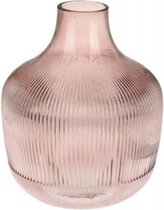Vaas - 20x23cm - roze - glas | bol.com