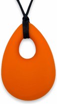 Chewzoo® - Bijtketting Basic - Druppel - Stevige Kauwketting - Oranje