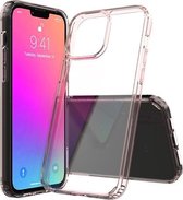 Schokbestendig krasbestendig TPU + acryl beschermhoes voor iPhone 13 Pro Max (roze)