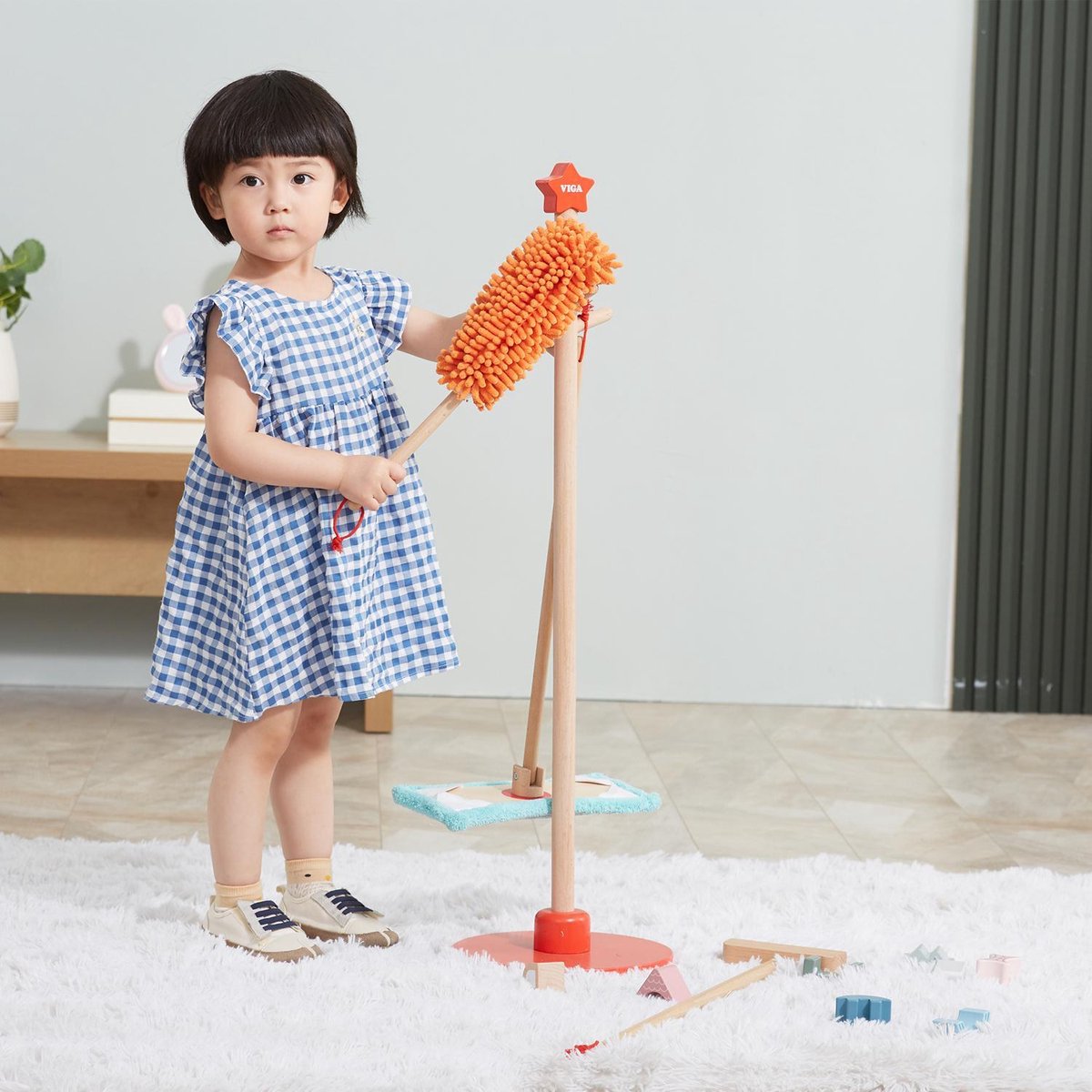 Viga Toys® Houten Speelgoed Schoonmaak Set — afbeelding 4