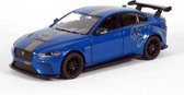 Jaguar XE SV Project 8 (Blauw) (10 cm) 1/36 Kinsmart - Modelauto - Schaalmodel - Model auto - Miniatuurautos - Miniatuur auto