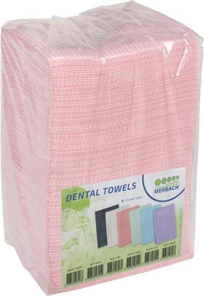Dental Towels Rose 125 stuks; Table Towel; Nagel Styling; Pedicure