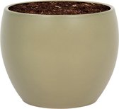 WLPlants Luxe Bloempot Mapot Ø12 - Groen - Hoogte 12,5 cm - Keramische sierpot met hoogwaardige afwerking - Geschikt als plantenpot - Binnen en buiten te gebruiken