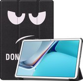 Tablet hoes geschikt voor Huawei MatePad 11 Inch (2021) - Tri-Fold Book Case - Don't Touch Me