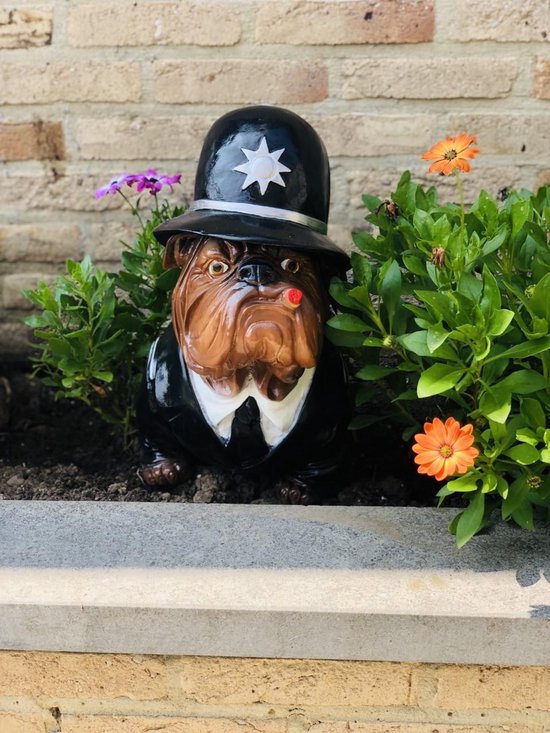 Politiehond 40 cm hoog polyester hond dog polyresin polystone