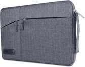 Laptoptas geschikt voor Dell ChromeBook - 12 inch - WiWu Gent Business Sleeve - Laptoptas - Waterafstotend - Grijs