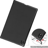 Tablet hoes geschikt voor Lenovo Tab K10 (10.3 Inch) - Tri-Fold Book Case - Zwart