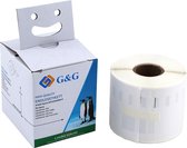 G&G-labels compatibel met Dymo 99014 (54mm*101mm) zwart op wit