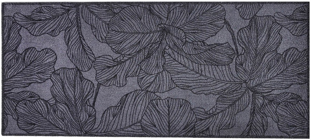 MD Entree - Design mat - Universal - Floral Antra - Vloerkleed - Antislip - Machine wasbaar - 67 x 150 cm