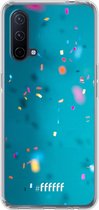 6F hoesje - geschikt voor OnePlus Nord CE 5G -  Transparant TPU Case - Confetti #ffffff