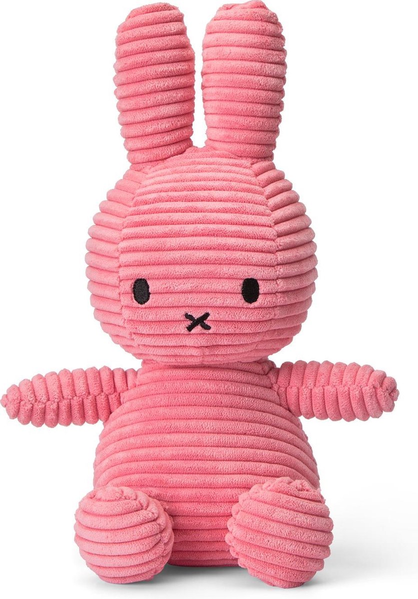 Nijntje Corduroy Bubblegum Pink 23cm ECO - Knuffel Bubblegum Pink