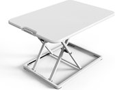 Worktrainer - Stabureau - Bureau verhoger - Ultra Slim Mini Desk - Gasveer - Wit