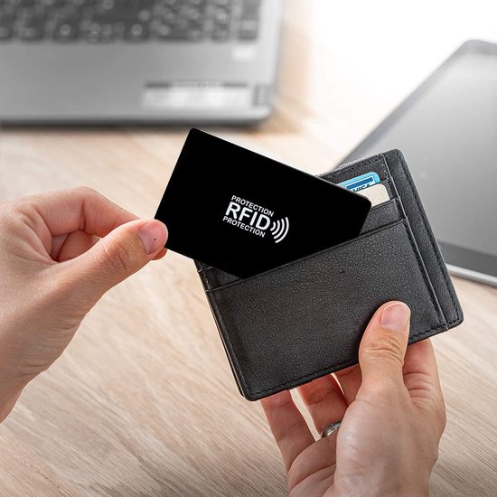 MaxedMore – Skimi - RFID anti skimming card – RFID blocker voor in de portomonnee – RFID Tag – bescherm uw financiën en gegevens - cardprotector - MaxedMore