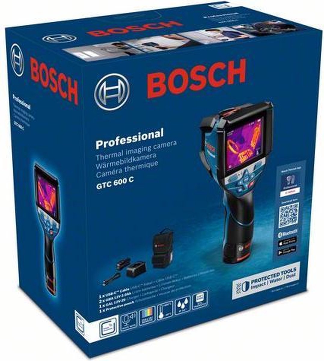 Caméra thermique thermodétecteur GTC 400 C Bosch Professional avec