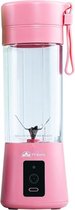 Oplaadbare JetBlender TT-Blend - Portable blender - Draadloos - Verse smoothies - 380 ml  - Duurzaam - Healthy - Verse baby-/peuterhapjes - Blender Bottle - Rose - Inclusief Nederlandstalige 