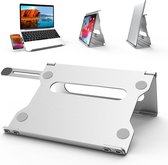 Aluminium Laptop Standaard - computerstandaard -Ergonomische Laptophouder - Laptop Verhoger Macbook- zilver - Inklapbaar