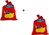 Sinterklaas uitdeelzak cadeautas 2 stuks