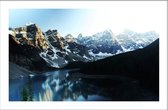 Walljar - Moraine Lake - Muurdecoratie - Poster met lijst