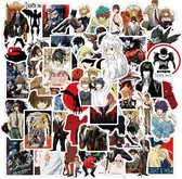 Death Note Stickers - 50 Stuks - Death Note Manga  - Anime - Stickers Volwassenen - Stickers voor Kinderen - Death Note