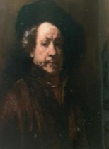 Rembrandt van Rijn - Zelfportret - 40X50CM- Diamond painting pakket - volledig dekkend - Diamant Schilderen - ronde steentjes