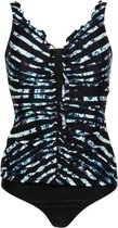 BOMAIN MADEIRA Stripe/Print roezel Tankini maat 38