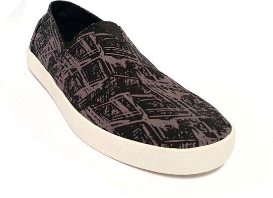 Baskets Toms Avalon 10004796 Noir Scratch Print Taille 42,5