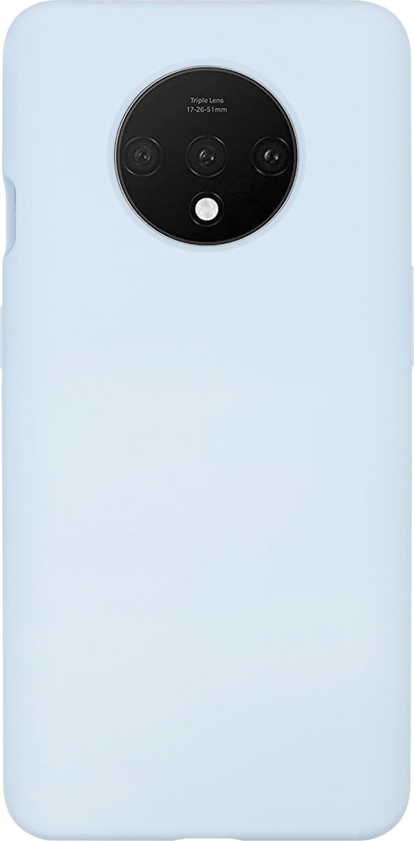 BMAX Siliconen hard case hoesje voor Oneplus 7T - Hard Cover - Beschermhoesje - Telefoonhoesje - Hard case - Telefoonbescherming - Turquoise