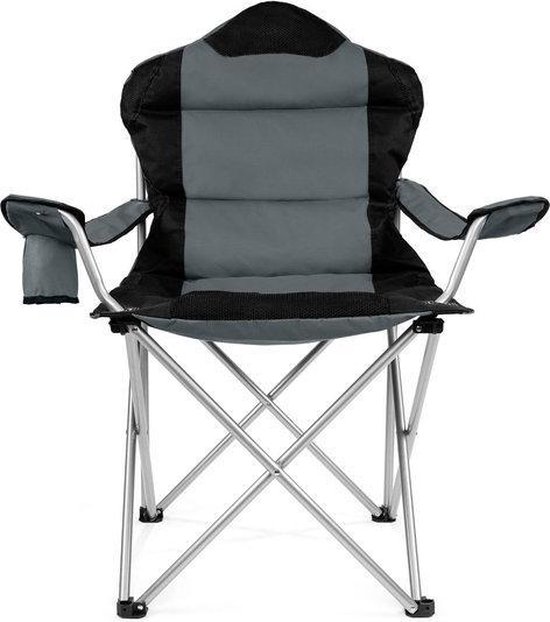 Chaise de camping pliable - Gris