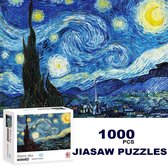 Puzzel 1000 Stukjes Volwassenen Legpuzzels Puzzle Jigsaw Puzzels - Speelgoed Hobby en Creatief Voor Volwassenen - Van Gogh 'Starry Night'- 50*70 cm 1000 Stukjes