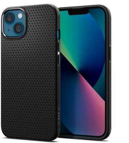 Spigen Liquid Air iPhone 13 Case Zwart