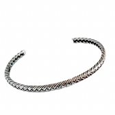 Armband- bangle- Yara- zilver-3.5 mm-zilverkleur-smalle pols-Charme Bijoux